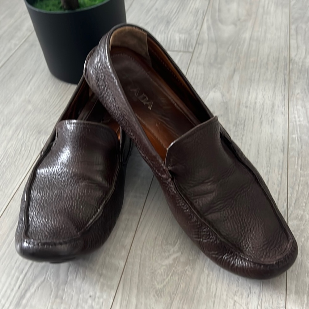 Prada Brown loafers size 12